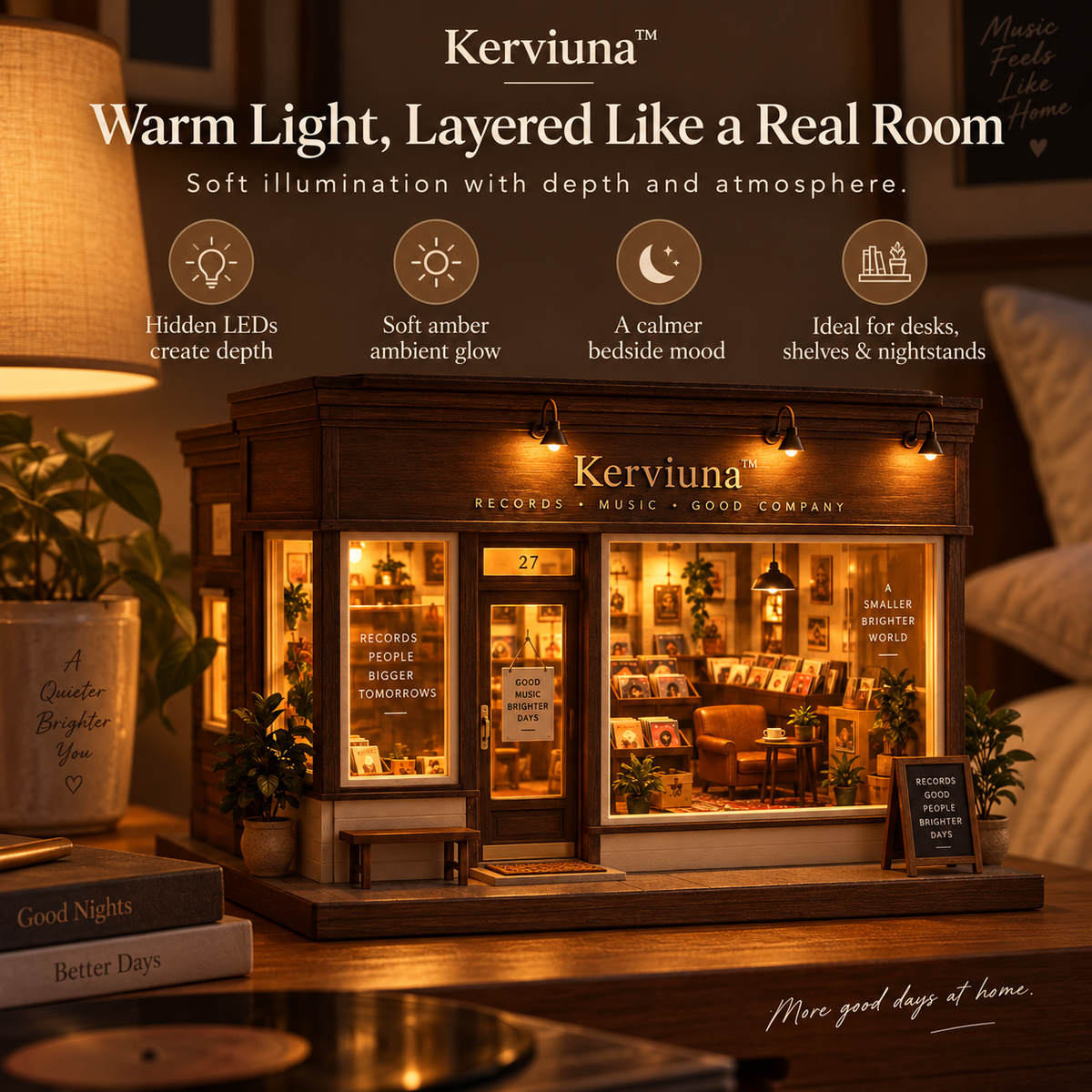 Kerviuna™ Afterhours Record Shop Light