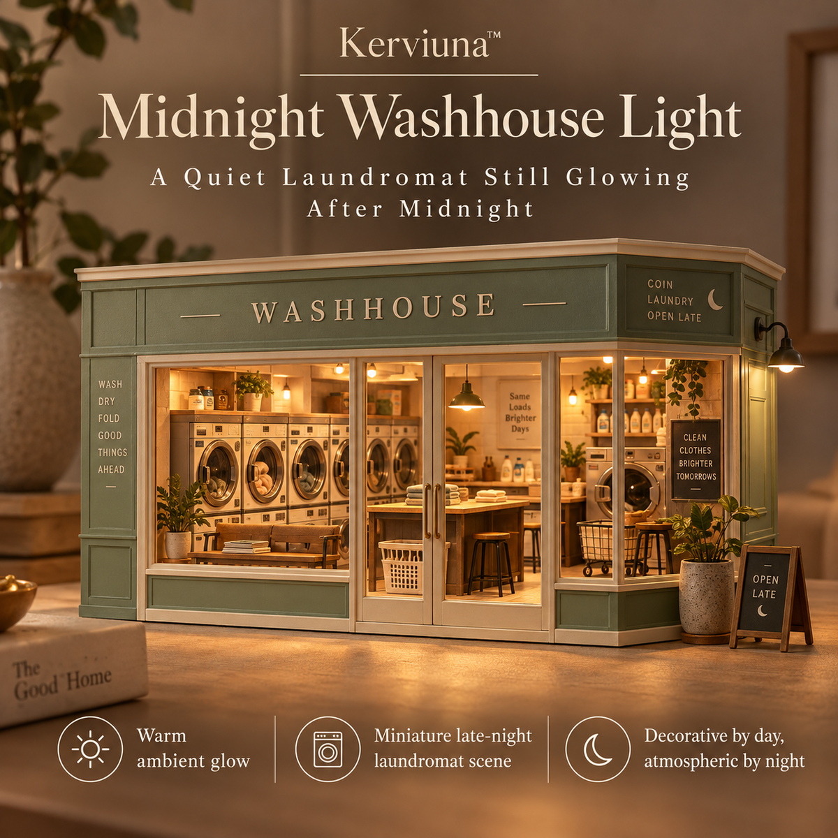 Kerviuna™ Midnight Washhouse Light