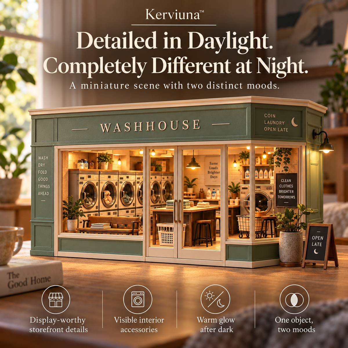 Kerviuna™ Midnight Washhouse Light