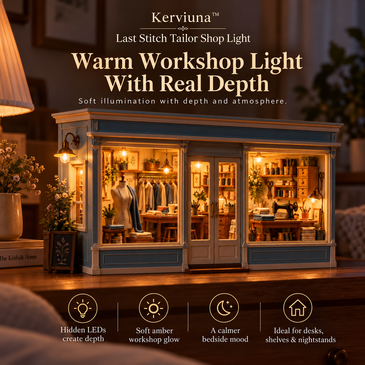 Kerviuna™ Last Stitch Tailor Shop Light