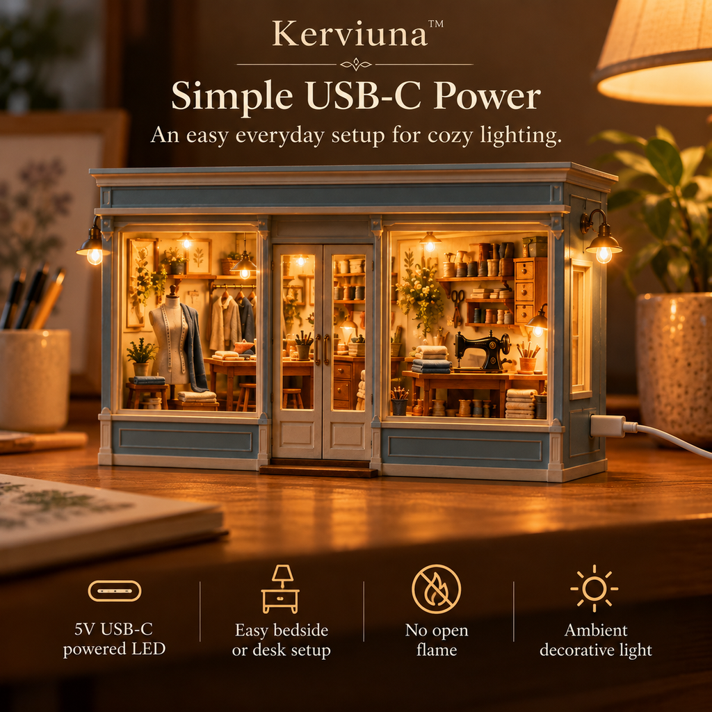 Kerviuna™ Last Stitch Tailor Shop Light