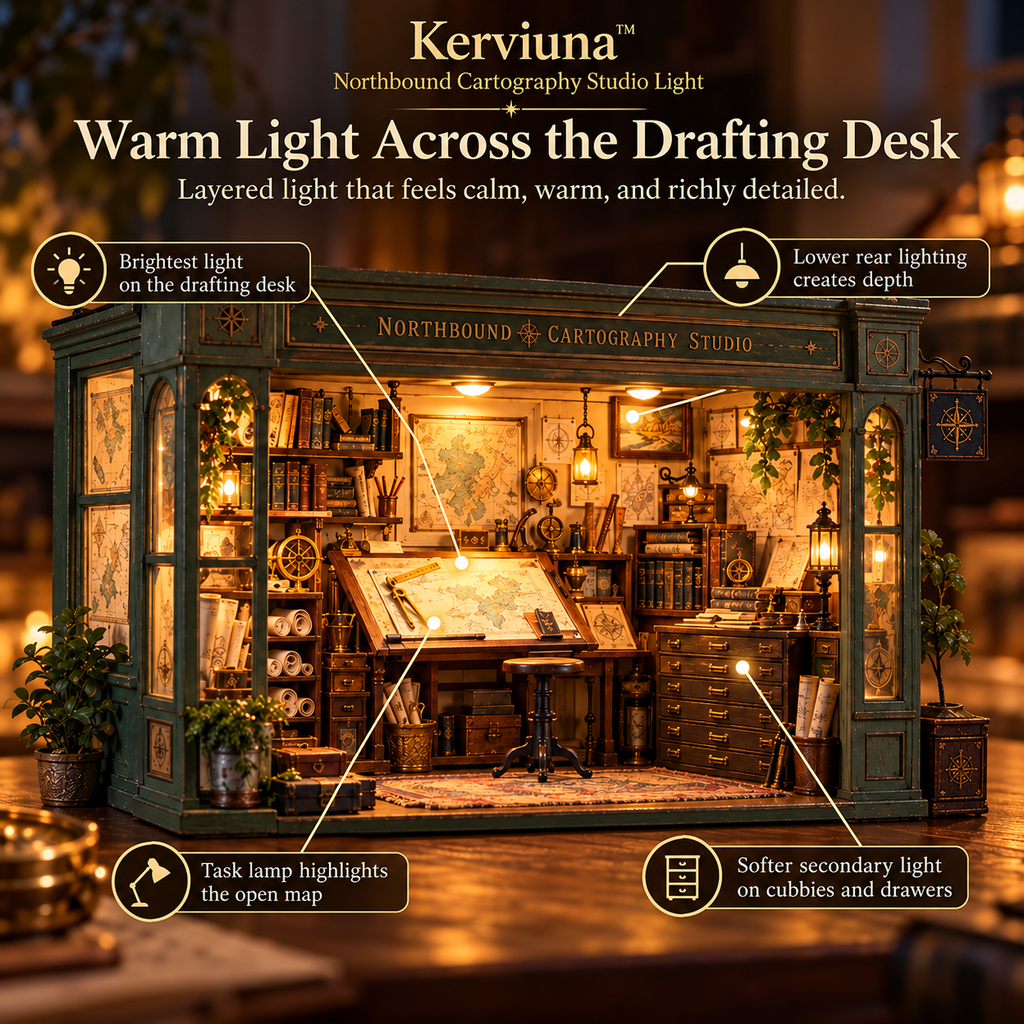 Kerviuna™ Northbound Cartography Studio Light