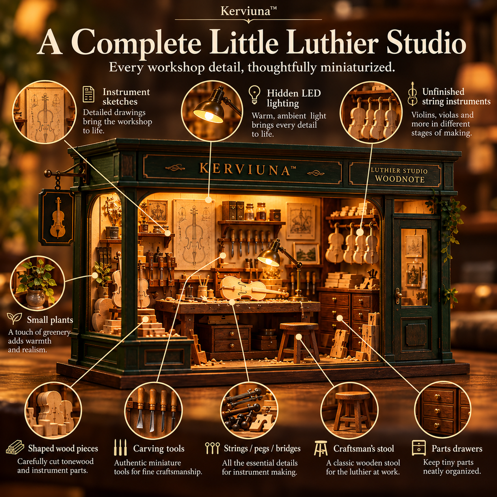 Kerviuna™ Woodnote Luthier Studio Light