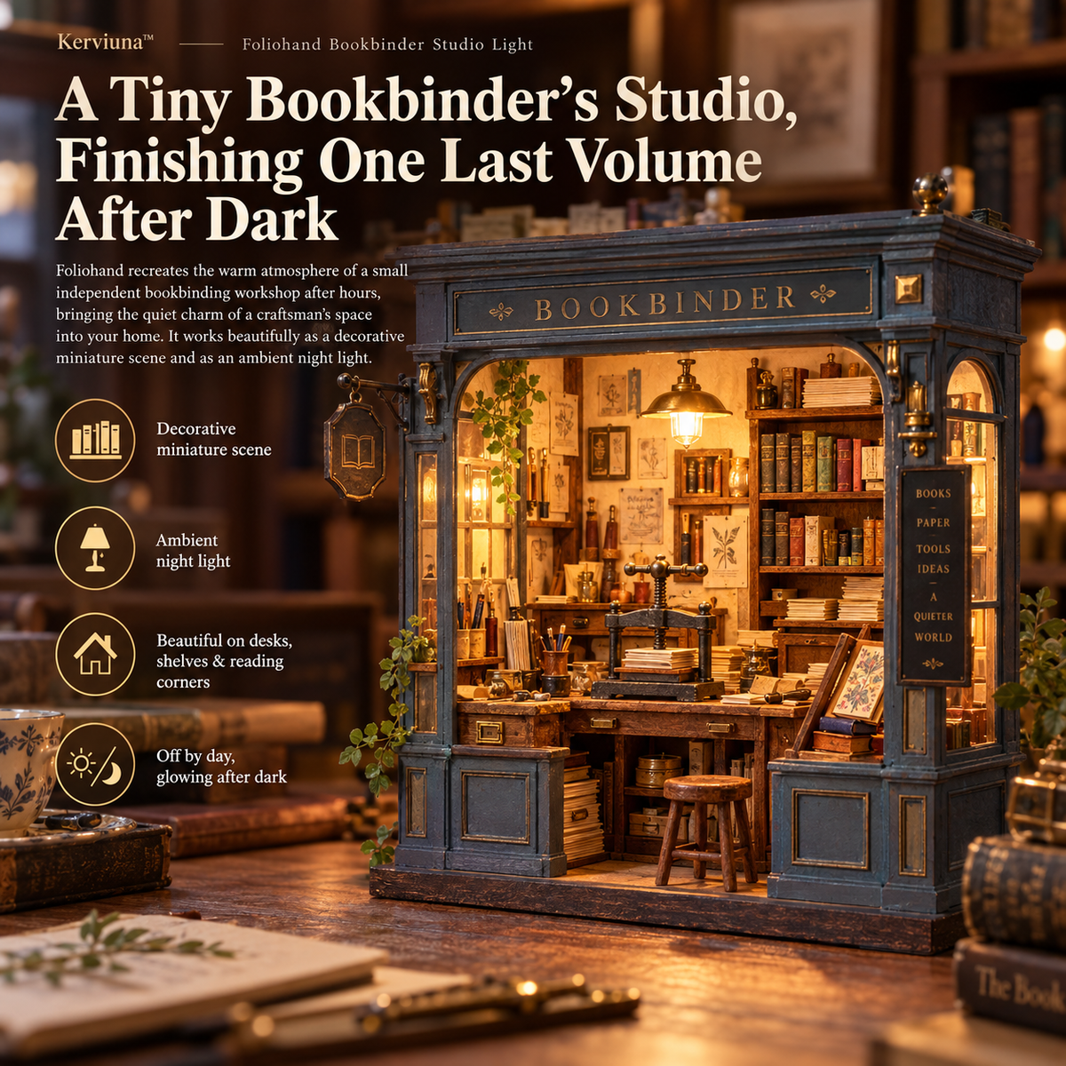Kerviuna™ Foliohand Bookbinder Studio Light
