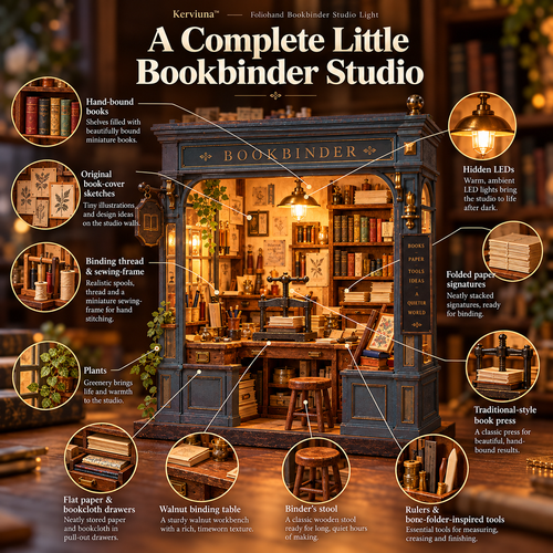 Kerviuna™ Foliohand Bookbinder Studio Light