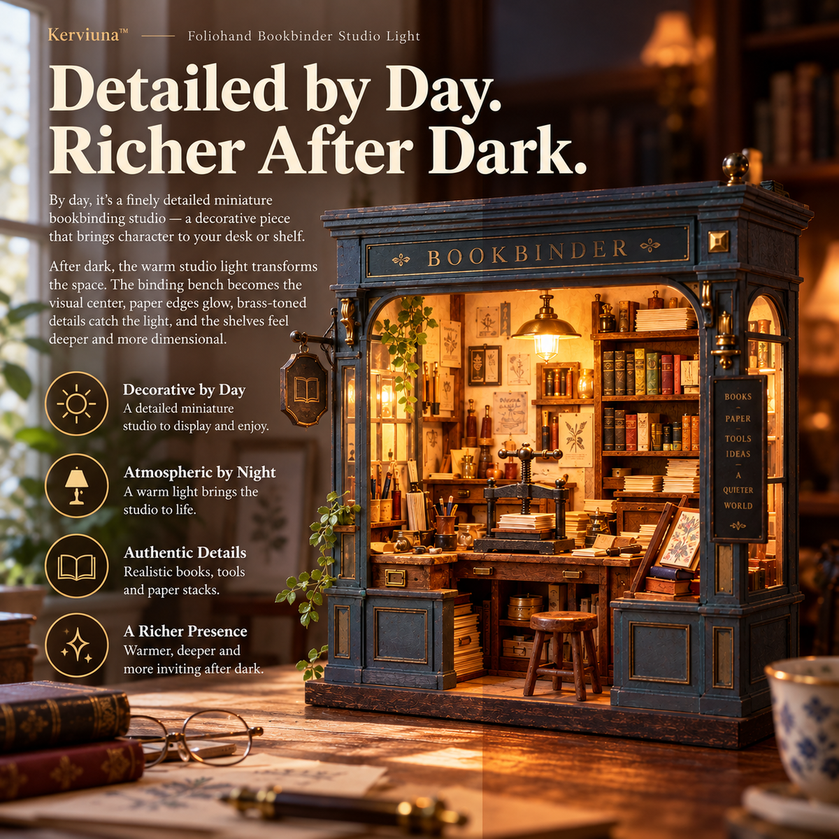 Kerviuna™ Foliohand Bookbinder Studio Light