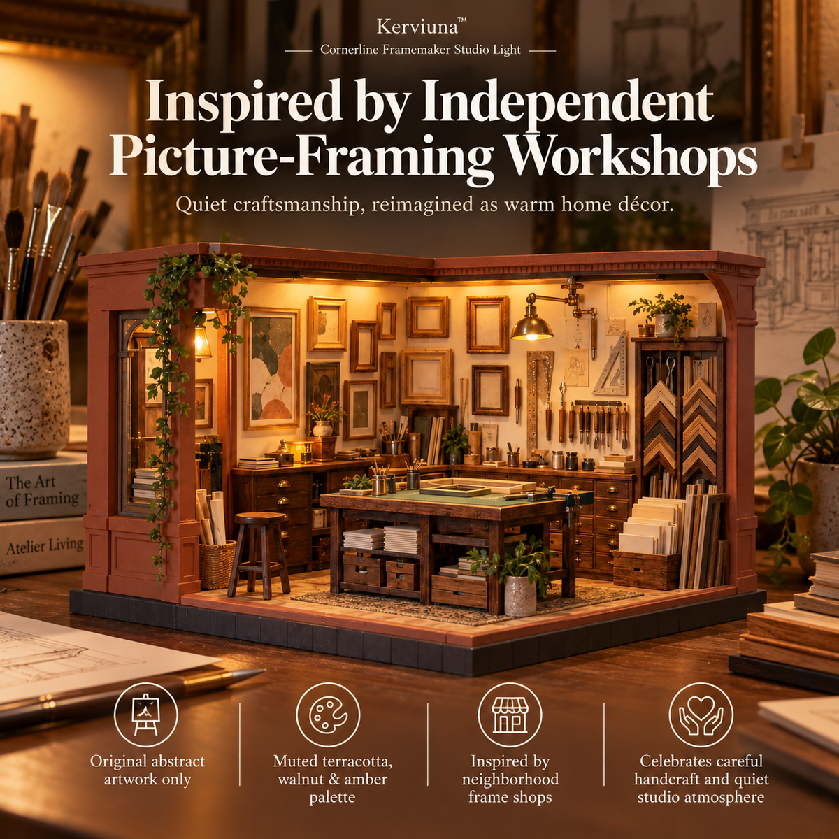 Kerviuna™ Cornerline Framemaker Studio Light